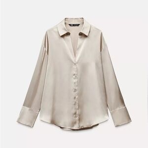 Zara Satin Effect Shirt